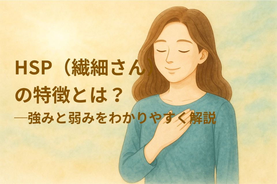 HSP（繊細さん）の特徴とは？強みと弱みをわかりやすく解説｜自分の繊細さを力に変える方法