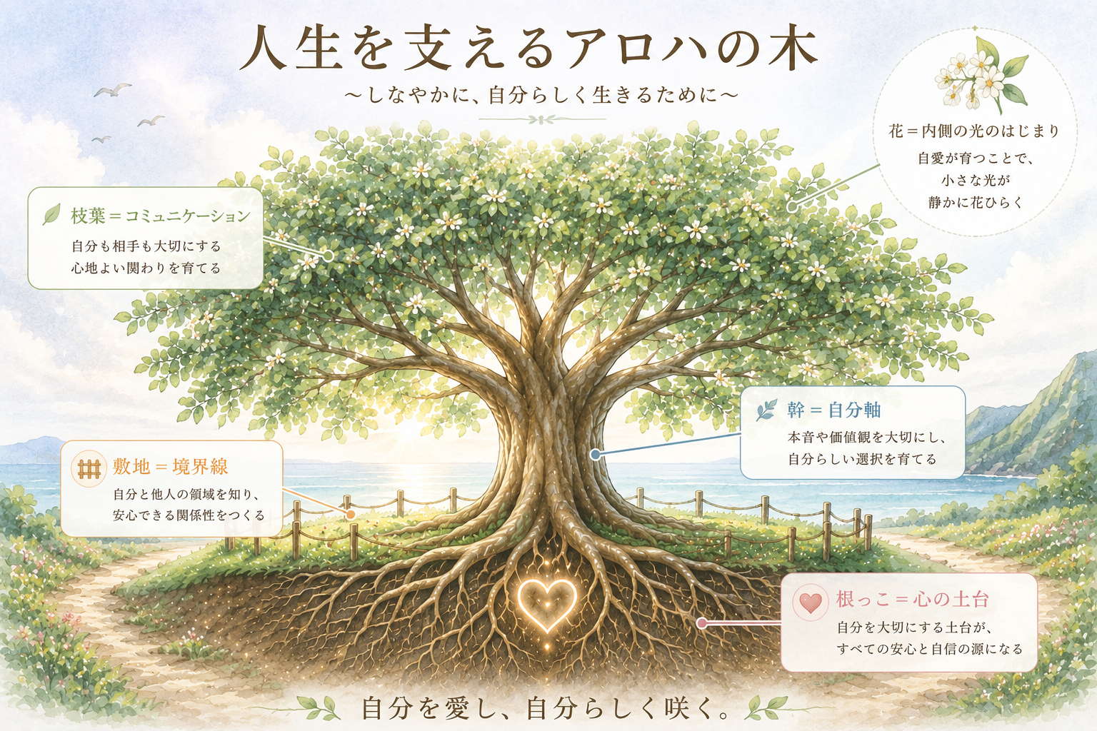 人生を支えるアロハの木
